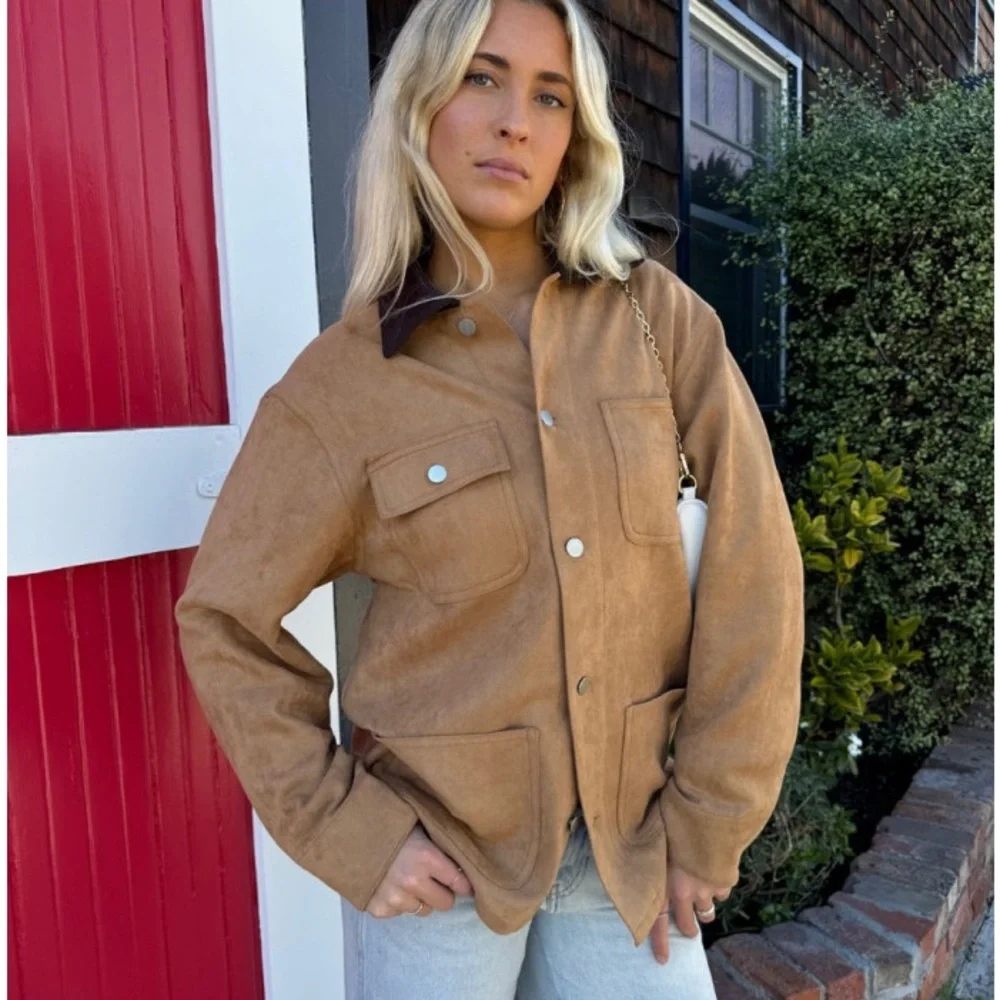 Faux Suede Barn Jacket - Small - Picture 2 of 8